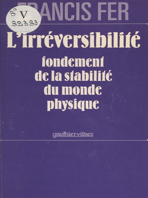 cover image of L'irréversibilité